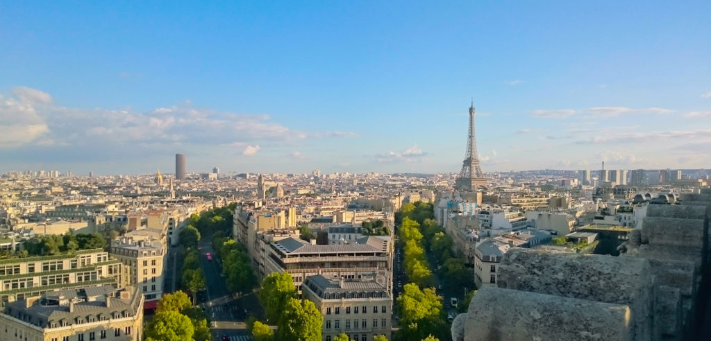 View from Arc Triomphe